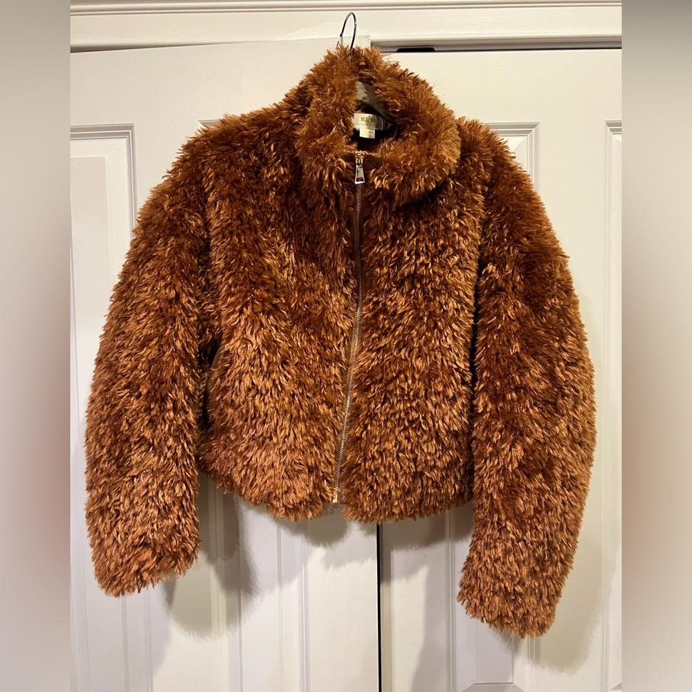 NWT Mauve teddy coat